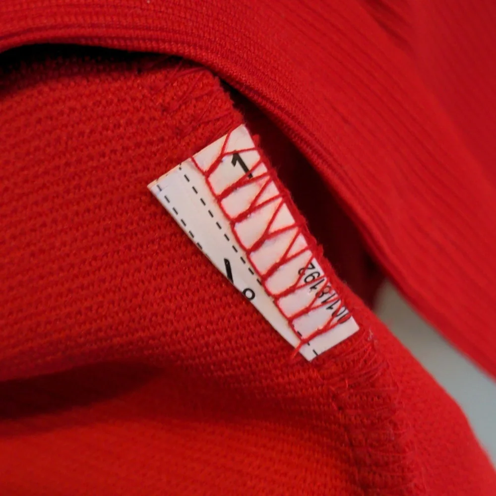 Red Ribbed Mini Dress - Picture 6 of 7